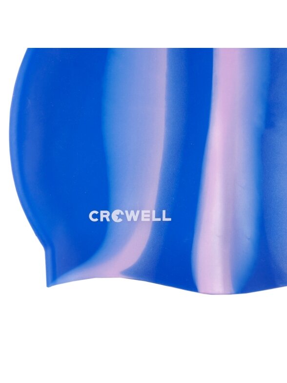 Crowell Multi Flame silikoninė plaukimo kepuraitė, mėlyna ir rožinė, col.06 1 Crowell Multi Flame silikoninė plaukimo kepuraitė, mėlyna ir rožinė, col.06 1