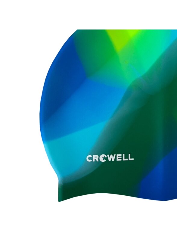 Crowell Multi Flame silikoninė plaukimo kepuraitė, žalia ir mėlyna, spalva 20 1 Crowell Multi Flame silikoninė plaukimo kepuraitė, žalia ir mėlyna, spalva 20 1