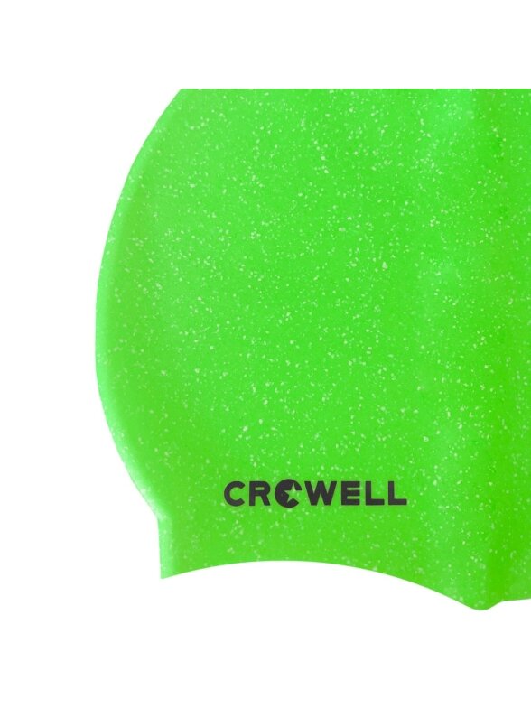 Crowell Recycling Pearl silikoninė plaukimo kepuraitė, šviesiai žalia, 8 spalva 1