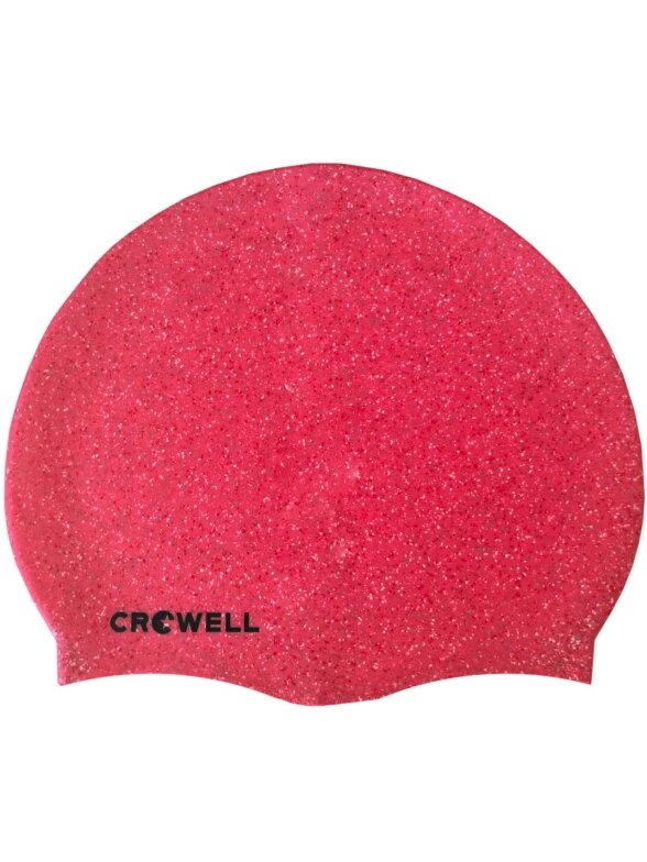Crowell Recycling Pearl silikoninė plaukimo kepuraitė, rožinė, 3 spalva