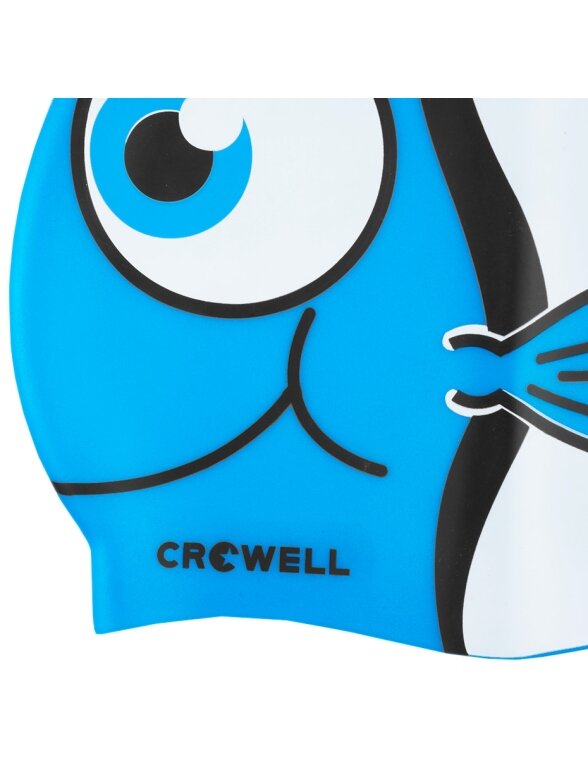 Crowell Nemo Jr. Silikoninė plaukimo kepuraitė vaikams, mėlyna 1 Crowell Nemo Jr. Silikoninė plaukimo kepuraitė vaikams, mėlyna 1