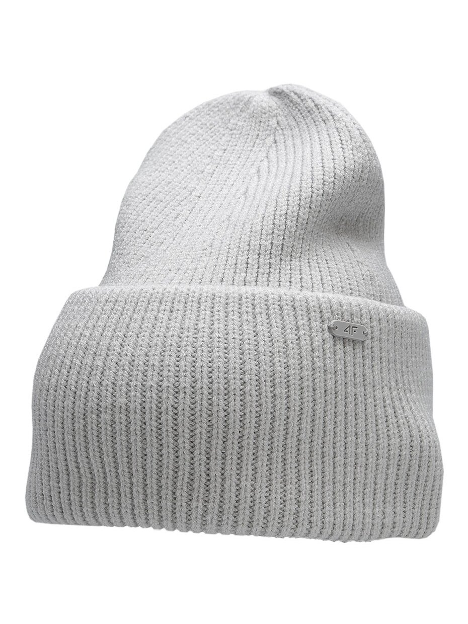 Moteriška kepurė 4F šalta šviesiai pilka melanžinė H4Z22 CAD007 27M Moteriška kepurė 4F šalta šviesiai pilka melanžinė H4Z22 CAD007 27M