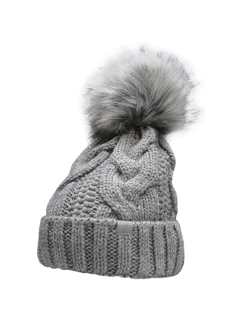 Moteriška kepurė 4F šalta šviesiai pilka melanžinė H4Z22 CAD010 27M Moteriška kepurė 4F šalta šviesiai pilka melanžinė H4Z22 CAD010 27M