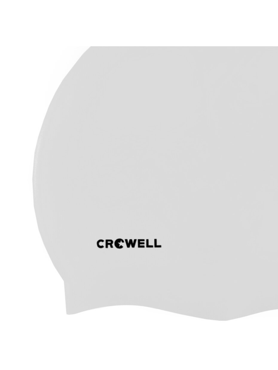 Czepek pływacki silikonowy Crowell Mono Breeze kol.10 biały 1 Czepek pływacki silikonowy Crowell Mono Breeze kol.10 biały 1