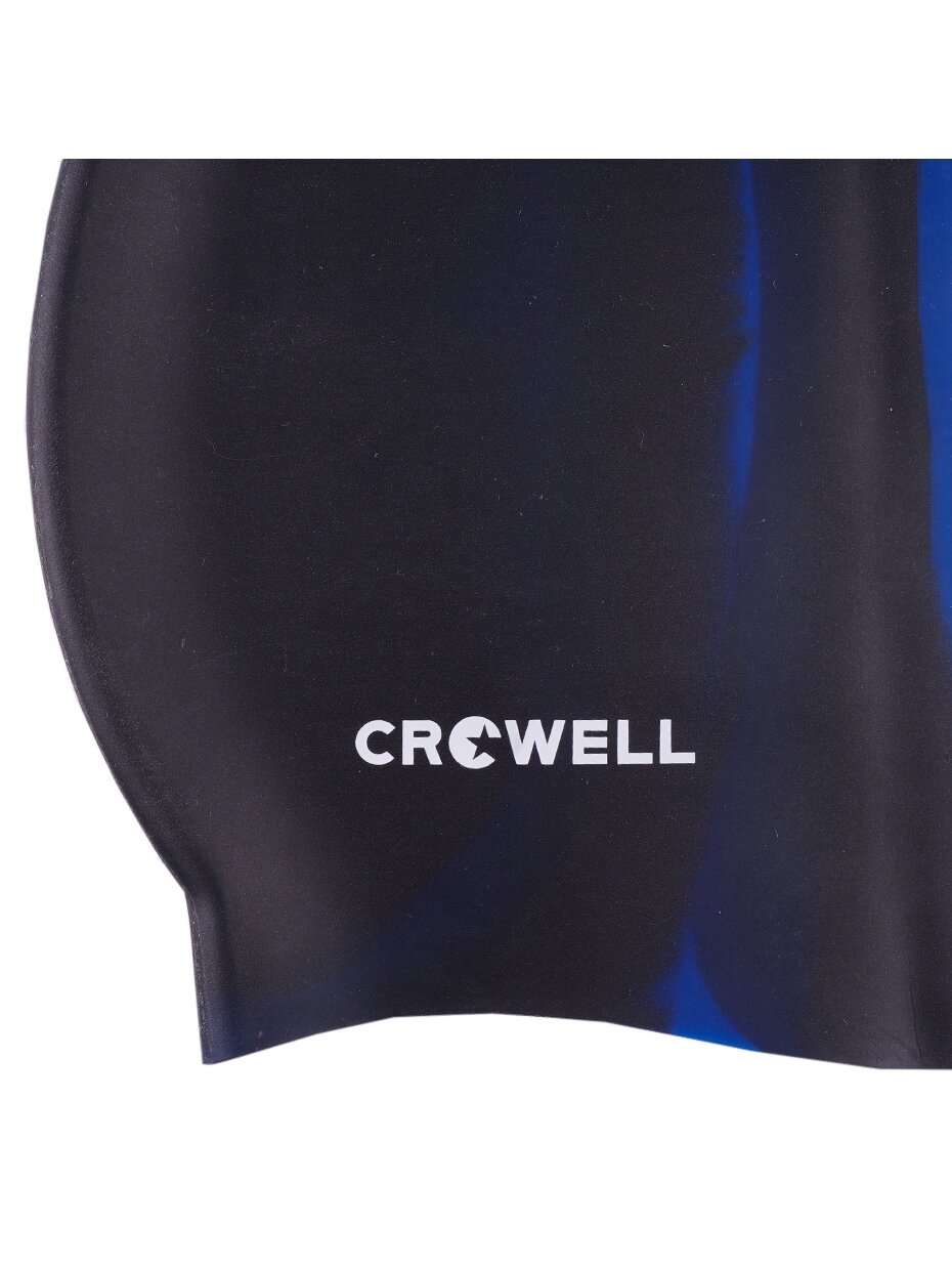 Crowell Multi Flame silikoninė plaukimo kepuraitė, juoda ir mėlyna, 01 kol 1