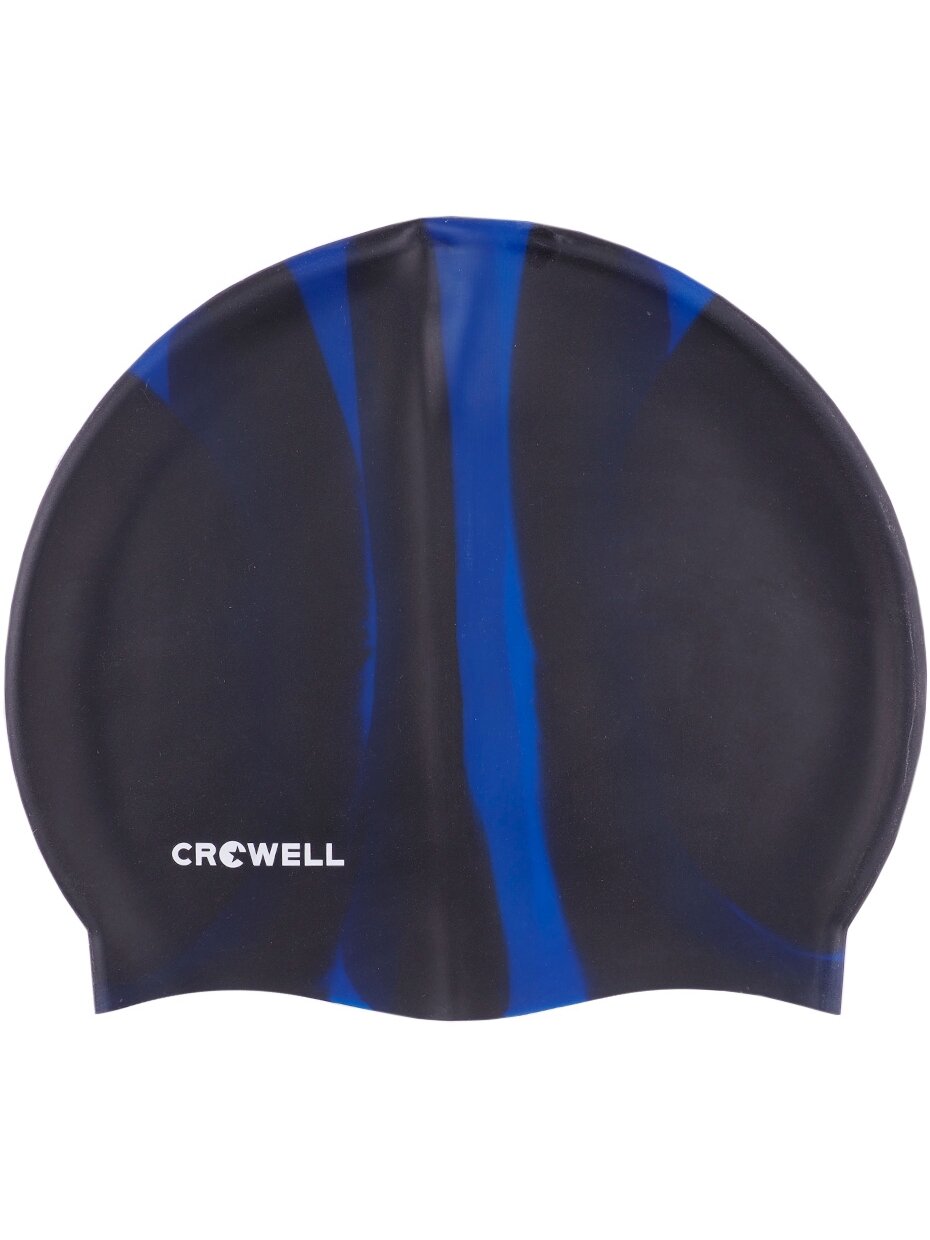 Crowell Multi Flame silikoninė plaukimo kepuraitė, juoda ir mėlyna, 01 kol Crowell Multi Flame silikoninė plaukimo kepuraitė, juoda ir mėlyna, 01 kol