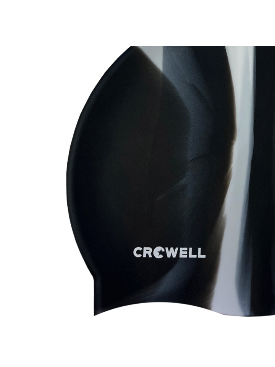 Crowell Multi Flame silikoninis plaukimo kepuraitė juodai pilka kol.11 1