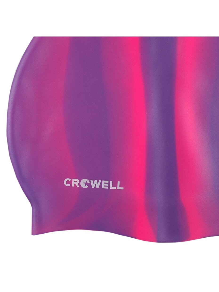 Crowell Multi Flame silikoninė plaukimo kepuraitė, violetinė ir rožinė, sl.05 1