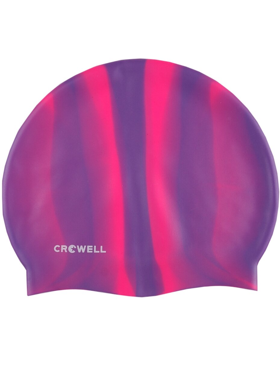 Crowell Multi Flame silikoninė plaukimo kepuraitė, violetinė ir rožinė, sl.05