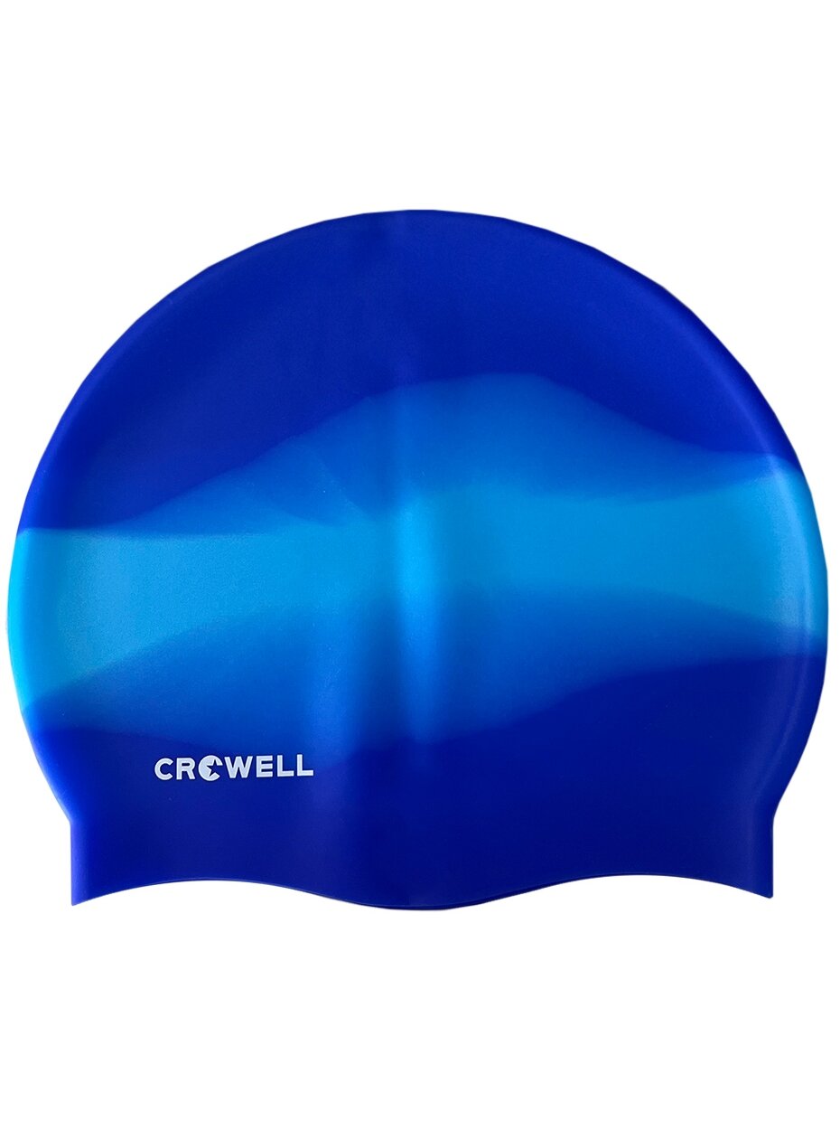 Crowell Multi Flame silikoninė plaukimo kepuraitė, mėlyna, spalva 18 Crowell Multi Flame silikoninė plaukimo kepuraitė, mėlyna, spalva 18