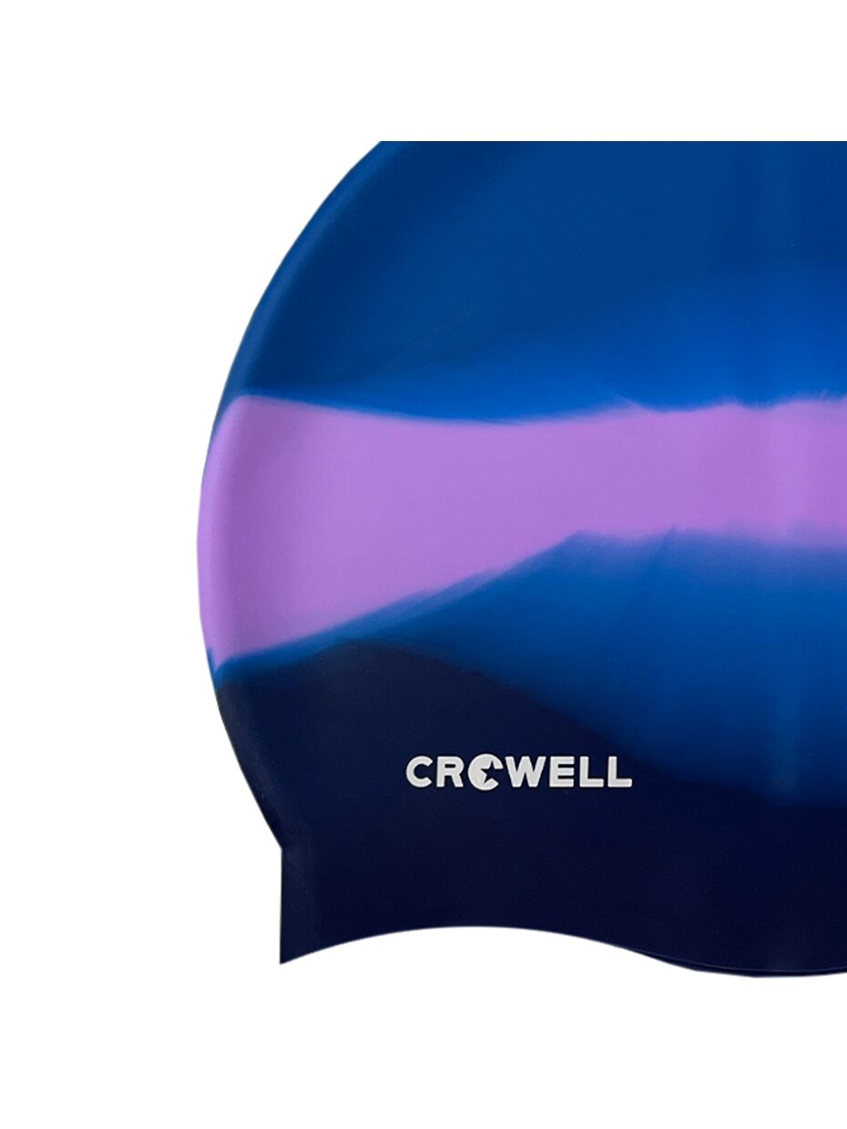 Crowell Multi Flame silikoninė plaukimo kepuraitė, mėlyna ir violetinė, 21 sl 1 Crowell Multi Flame silikoninė plaukimo kepuraitė, mėlyna ir violetinė, 21 sl 1
