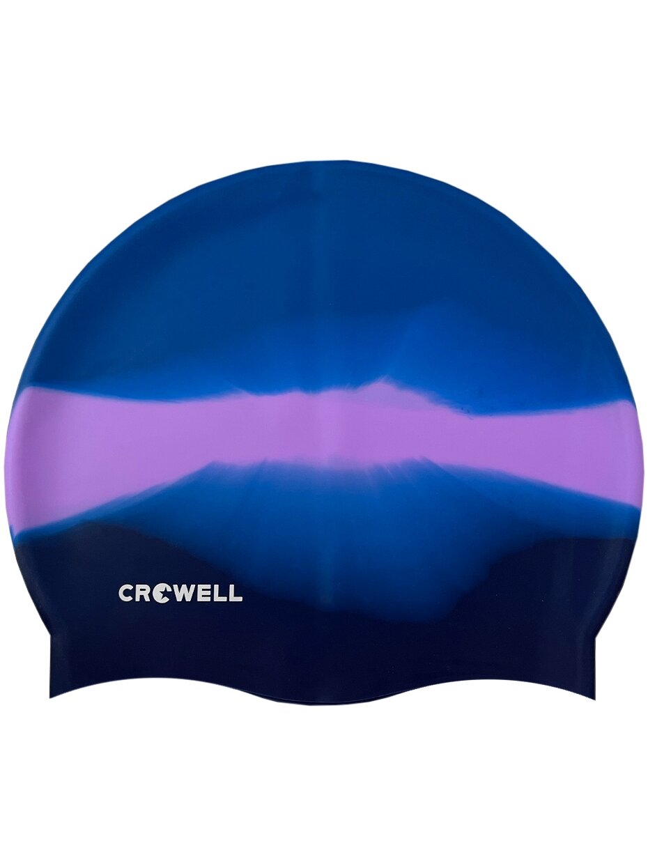 Crowell Multi Flame silikoninė plaukimo kepuraitė, mėlyna ir violetinė, 21 sl Crowell Multi Flame silikoninė plaukimo kepuraitė, mėlyna ir violetinė, 21 sl
