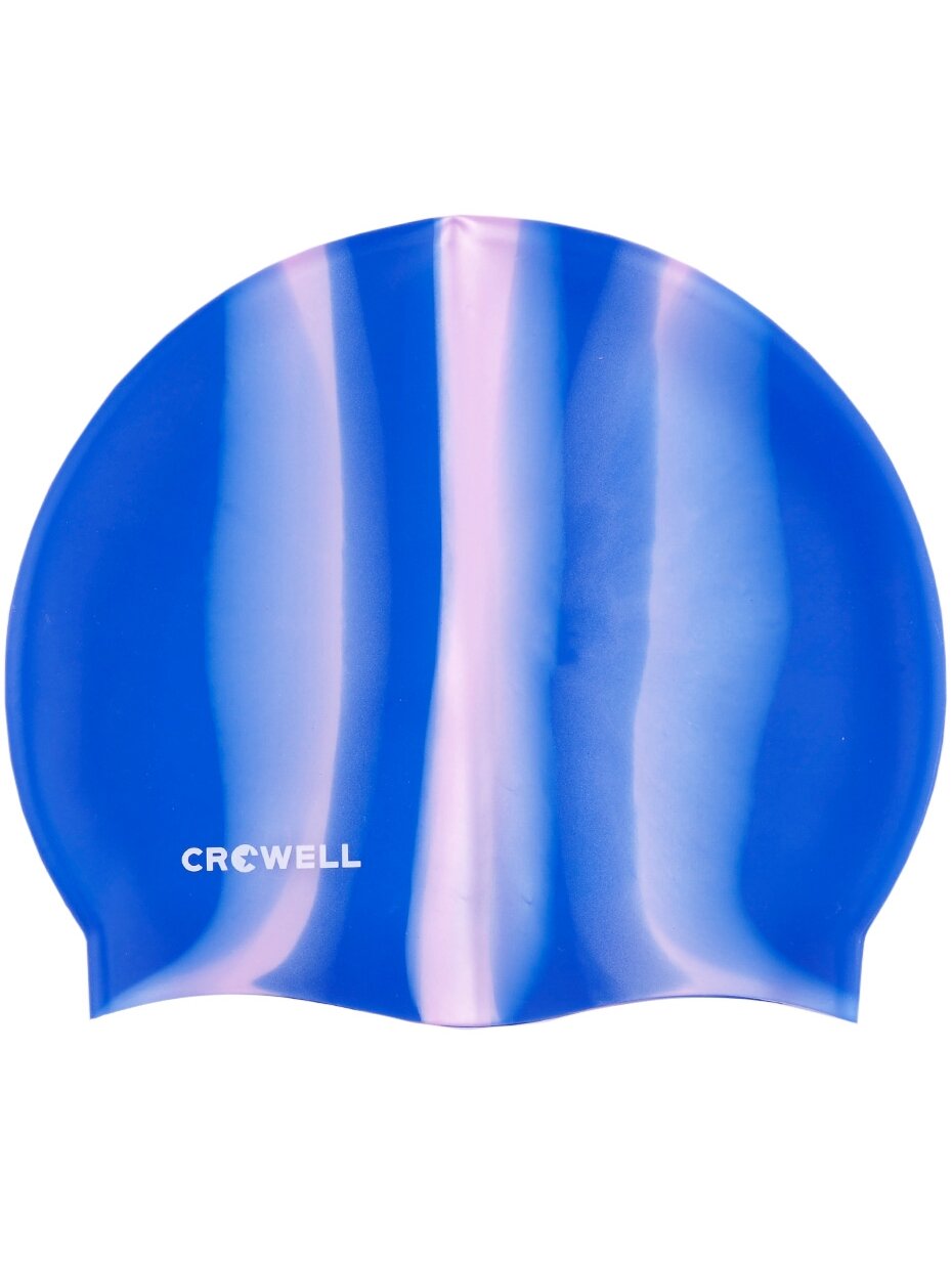 Crowell Multi Flame silikoninė plaukimo kepuraitė, mėlyna ir rožinė, col.06