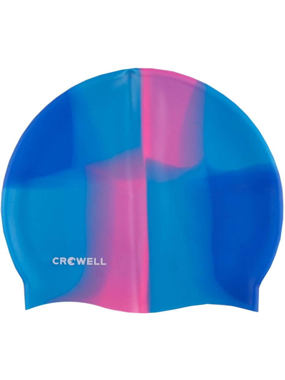 Crowell Multi Flame silikoninė plaukimo kepuraitė, mėlyna ir rožinė, 09 kol Crowell Multi Flame silikoninė plaukimo kepuraitė, mėlyna ir rožinė, 09 kol