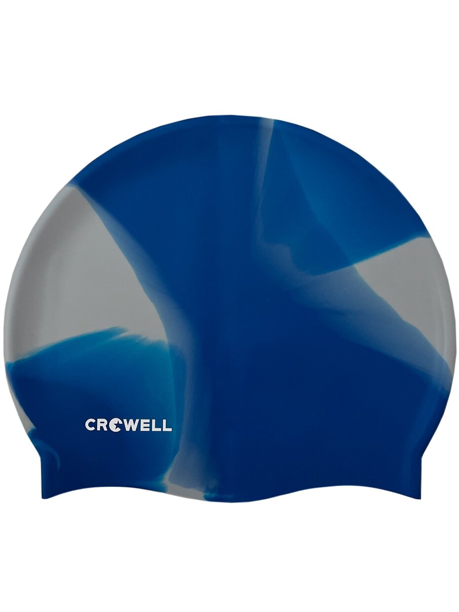 Crowell Multi Flame silikoninė plaukimo kepuraitė, mėlynai pilka, 19