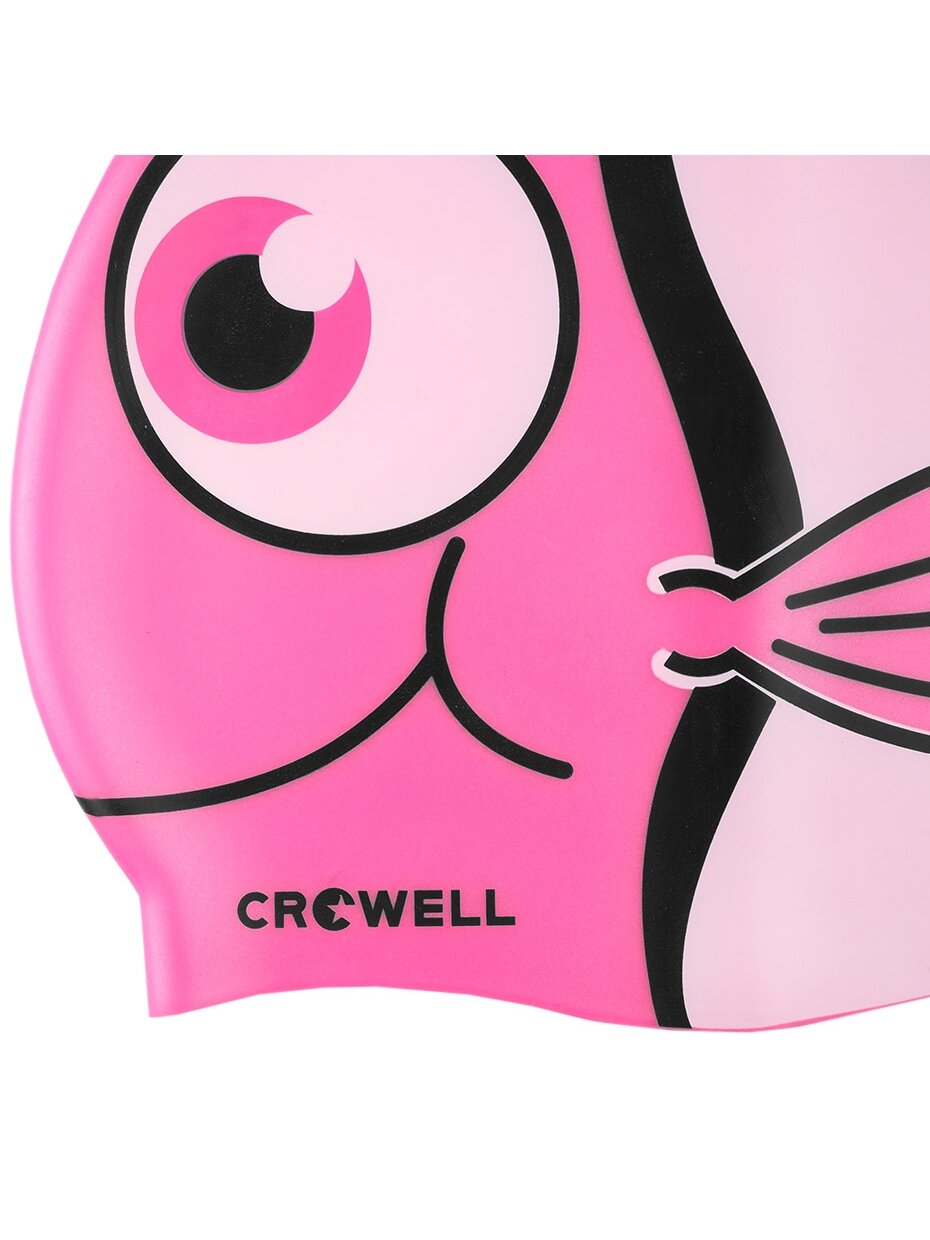 Crowell Nemo Jr silikoninė plaukimo kepuraitė vaikams, rožinė 1