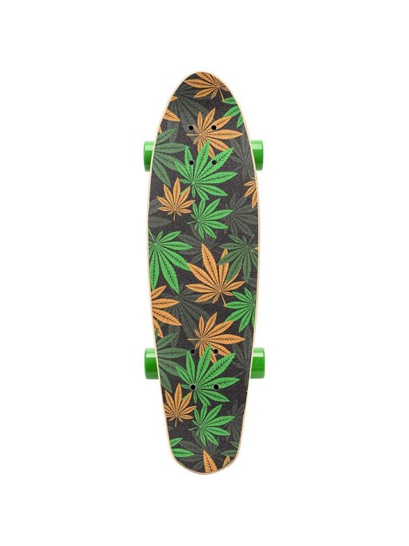 Deskorolka Meteor Cannabis zielono-brązowo-pomarańczowa 22595 1