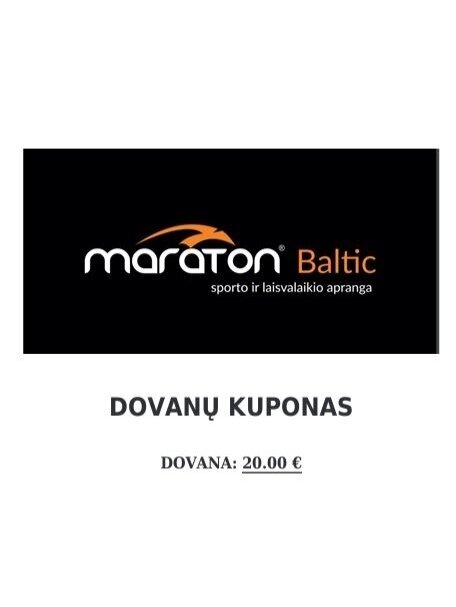 Dovanų kuponas 20 Eur Dovanų kuponas 20 Eur