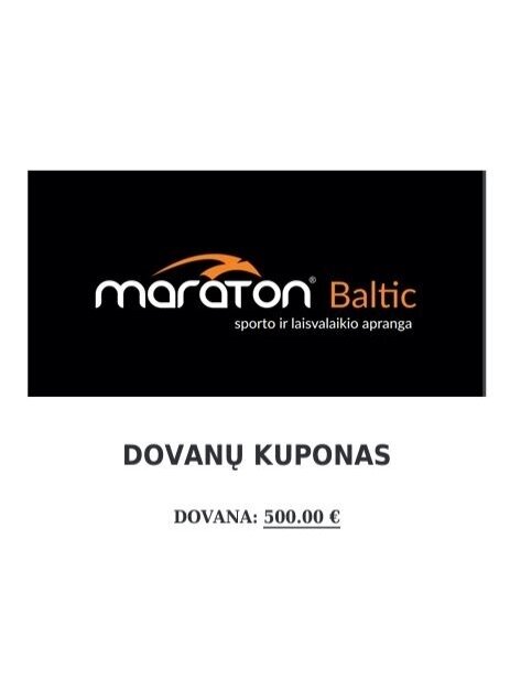 Dovanų kuponas 500 Eur Dovanų kuponas 500 Eur