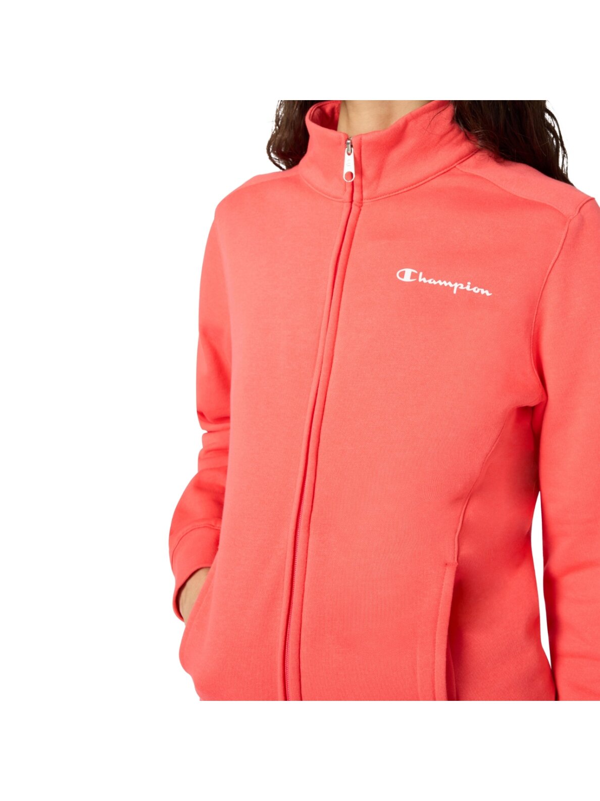 Champion Full Zip Suit moteriškas sportinis kostiumas oranžinės ir tamsiai mėlynos spalvos 118289 RS073 3