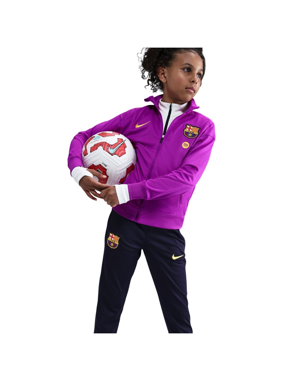 Nike FC Barcelona Strike vaikiškas treningas violetinės ir juodos spalvos HJ8027 552 4