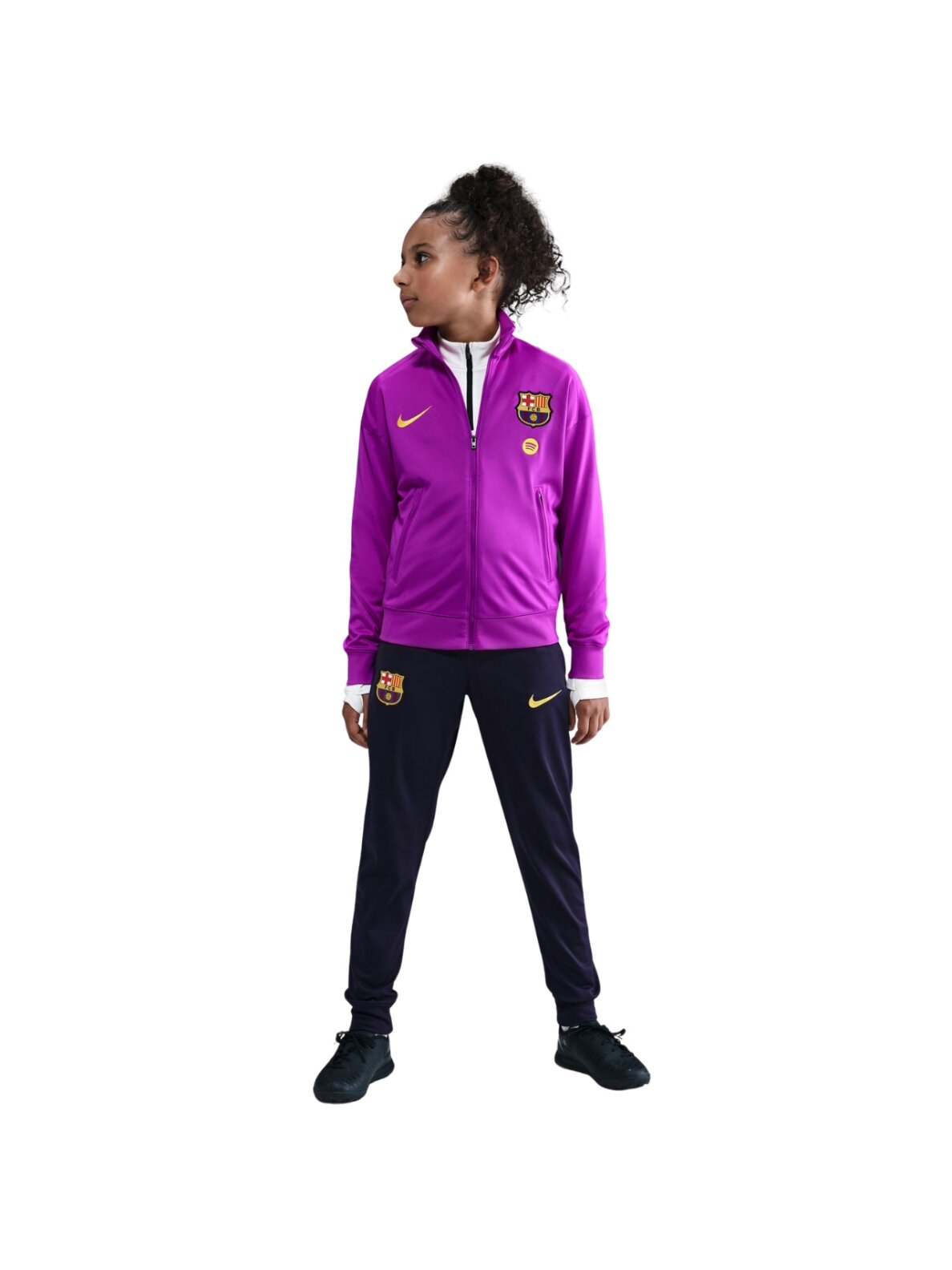 Nike FC Barcelona Strike vaikiškas treningas violetinės ir juodos spalvos HJ8027 552 Nike FC Barcelona Strike vaikiškas treningas violetinės ir juodos spalvos HJ8027 552