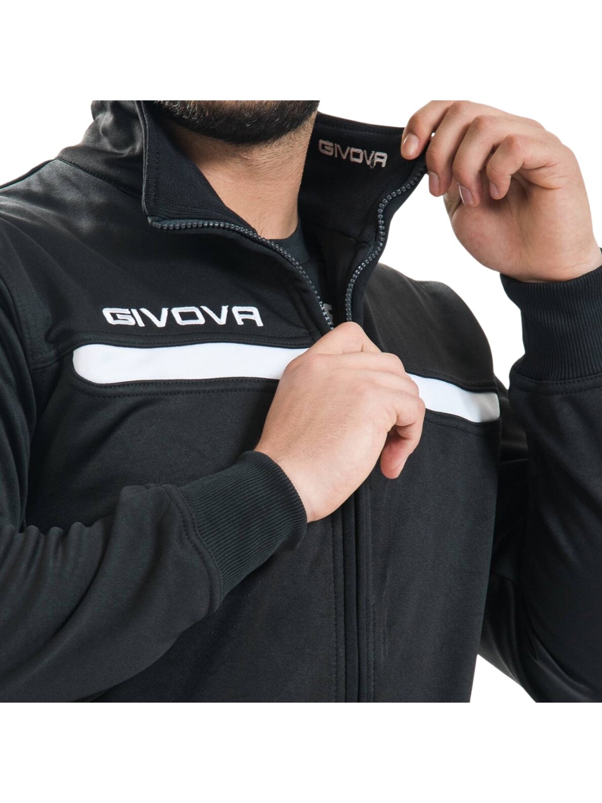Givova Tuta sportinis kostiumas Givova One juodai baltas TT012 1003 1