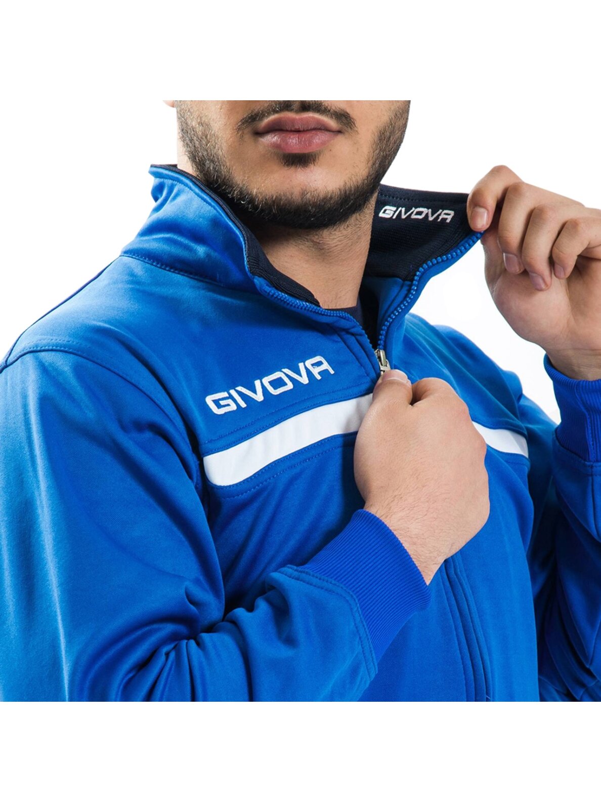 Givova Tuta sportinis kostiumas Givova One mėlynai tamsiai mėlynas TT012 0204 2 Givova Tuta sportinis kostiumas Givova One mėlynai tamsiai mėlynas TT012 0204 2