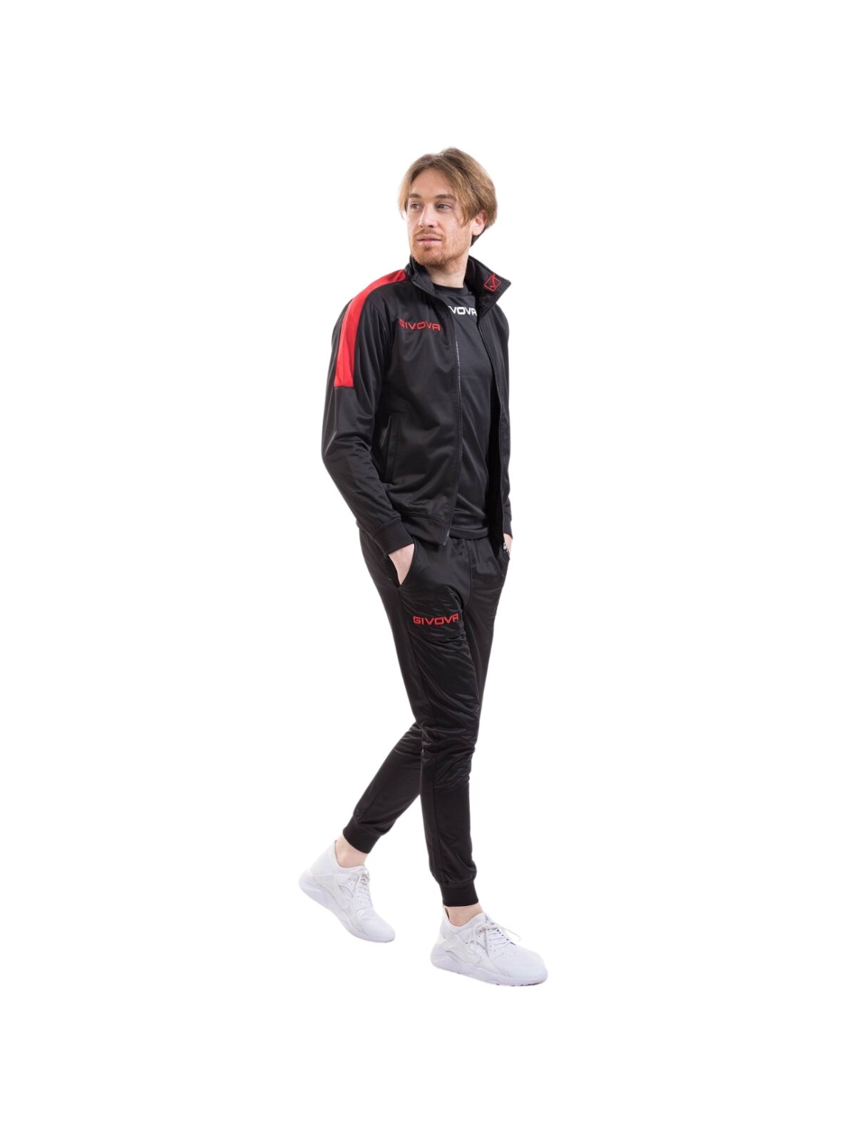 Givova Tuta Revolution sportinis kostiumas juodos ir raudonos spalvos TR033 1012 Givova Tuta Revolution sportinis kostiumas juodos ir raudonos spalvos TR033 1012