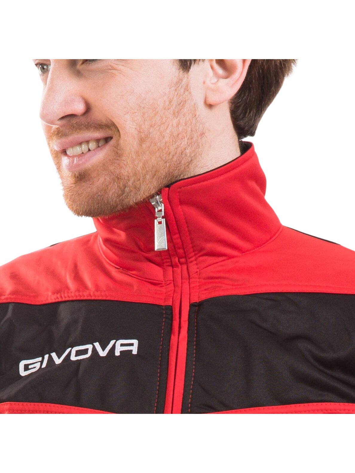 Givova Tuta Visa Triacetato sportinis kostiumas raudonas ir juodas TR018 1210 2 Givova Tuta Visa Triacetato sportinis kostiumas raudonas ir juodas TR018 1210 2