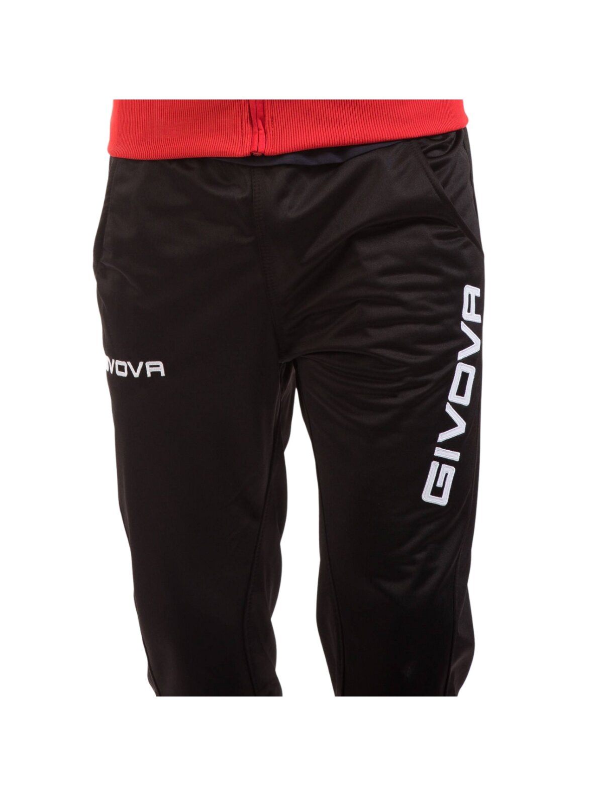 Givova Tuta Visa Triacetato sportinis kostiumas raudonas ir juodas TR018 1210 3 Givova Tuta Visa Triacetato sportinis kostiumas raudonas ir juodas TR018 1210 3