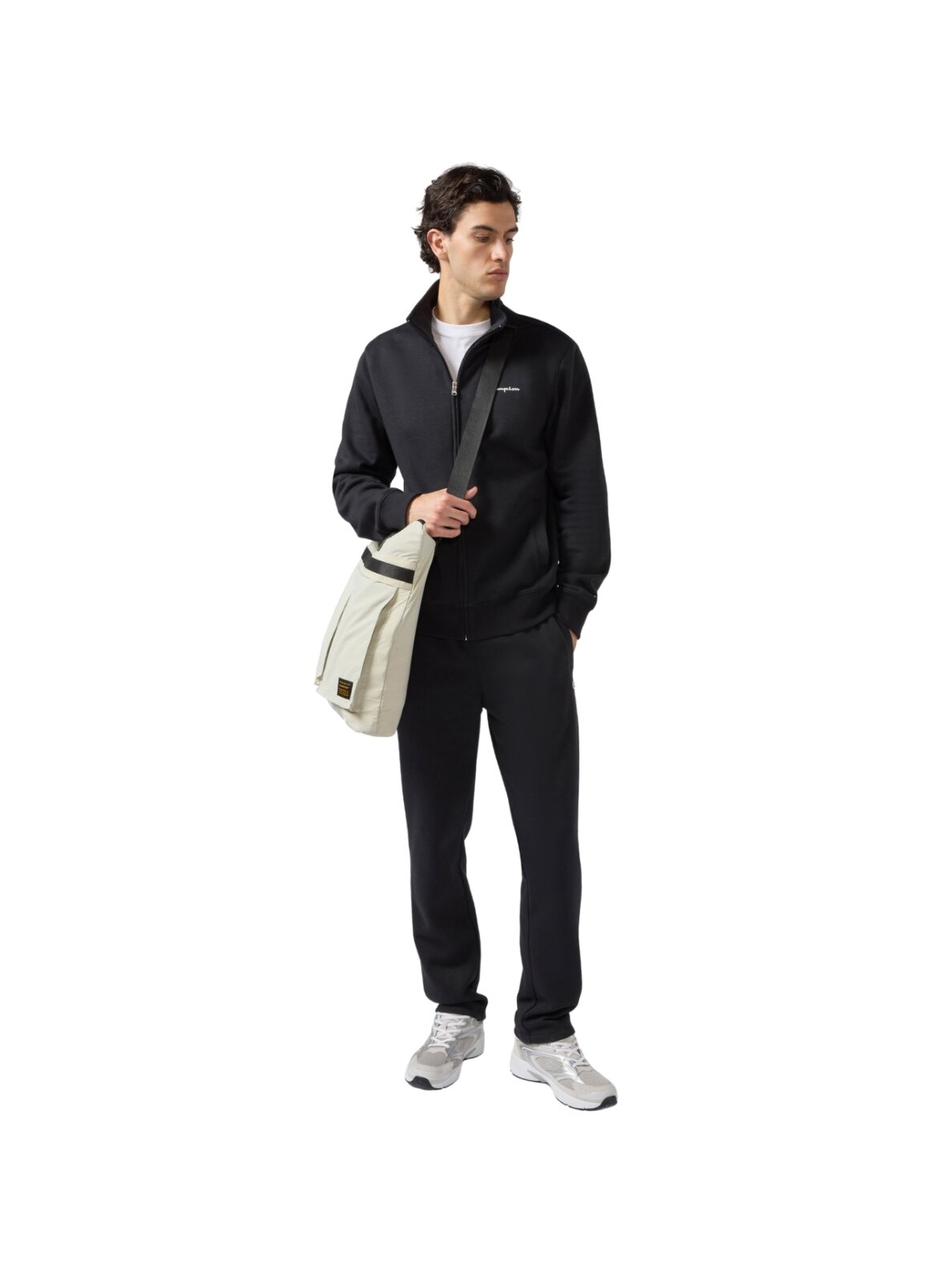 Vyriškas sportinis kostiumas Champion Sweatsuit juodas 221786 KK001 Vyriškas sportinis kostiumas Champion Sweatsuit juodas 221786 KK001