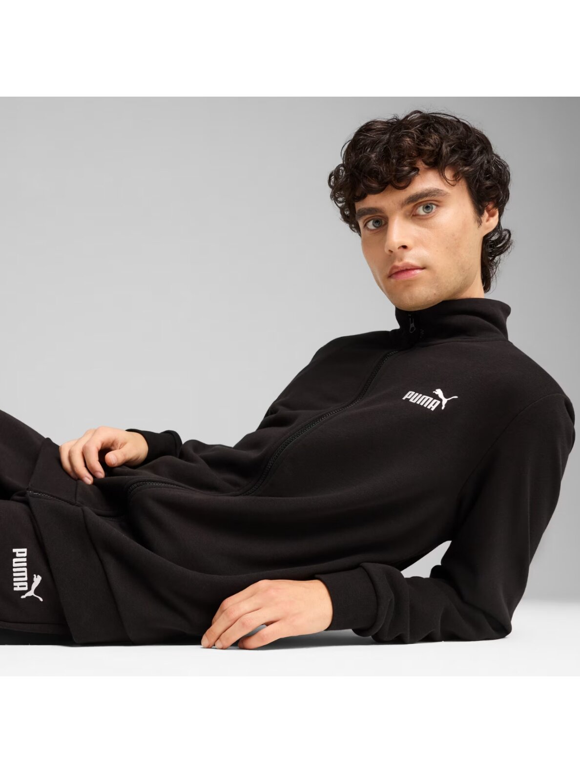 Puma ESS Sweat Suit vyrams sportinis kostiumas juodas 684848 01 2
