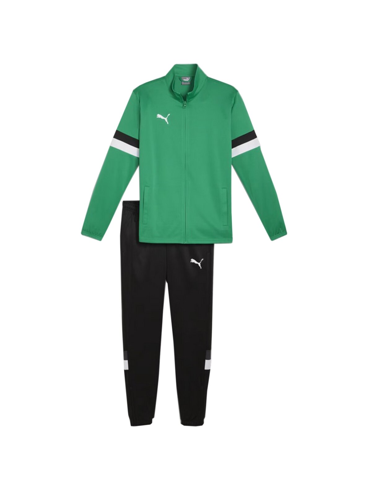 Puma Team Rise vyriškas sportinis kostiumas žalias ir juodas 658653 05 Puma Team Rise vyriškas sportinis kostiumas žalias ir juodas 658653 05