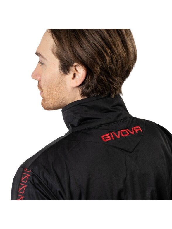 Givova Tuta Visa Black Dres juoda-raudona vyrams 3