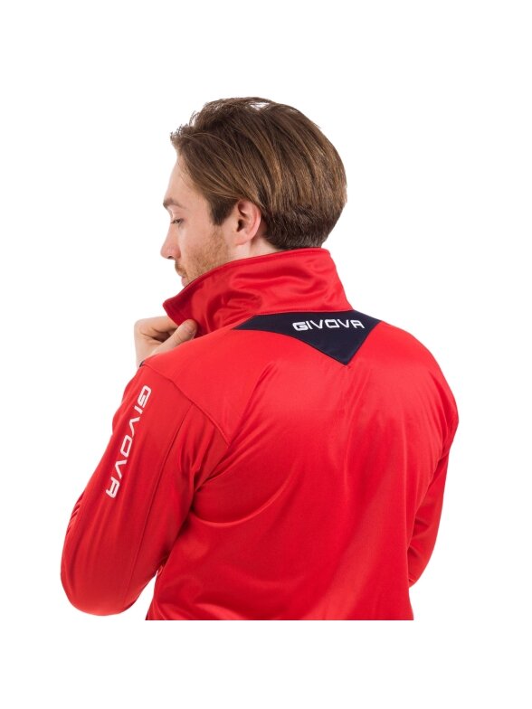 Givova Tuta Visa Triacetato sportinis kostiumas raudonas ir tamsiai mėlynas TR018 1204 1