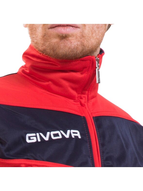 Givova Tuta Visa Triacetato sportinis kostiumas raudonas ir tamsiai mėlynas TR018 1204 3 Givova Tuta Visa Triacetato sportinis kostiumas raudonas ir tamsiai mėlynas TR018 1204 3