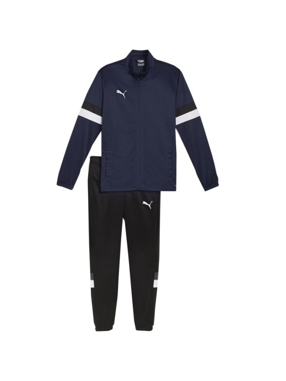 Puma Team Rise vyriškas sportinis kostiumas tamsiai mėlynos ir juodos spalvos 658653 06 Puma Team Rise vyriškas sportinis kostiumas tamsiai mėlynos ir juodos spalvos 658653 06