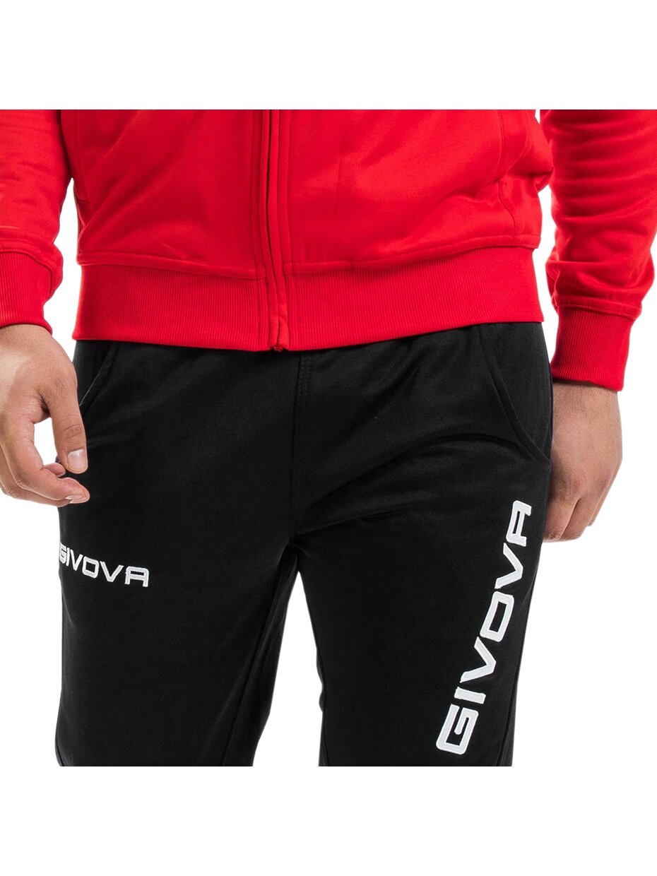 Givova Tuta sportinis kostiumas Givova One raudonos ir juodos spalvos TT012 1210 4 Givova Tuta sportinis kostiumas Givova One raudonos ir juodos spalvos TT012 1210 4