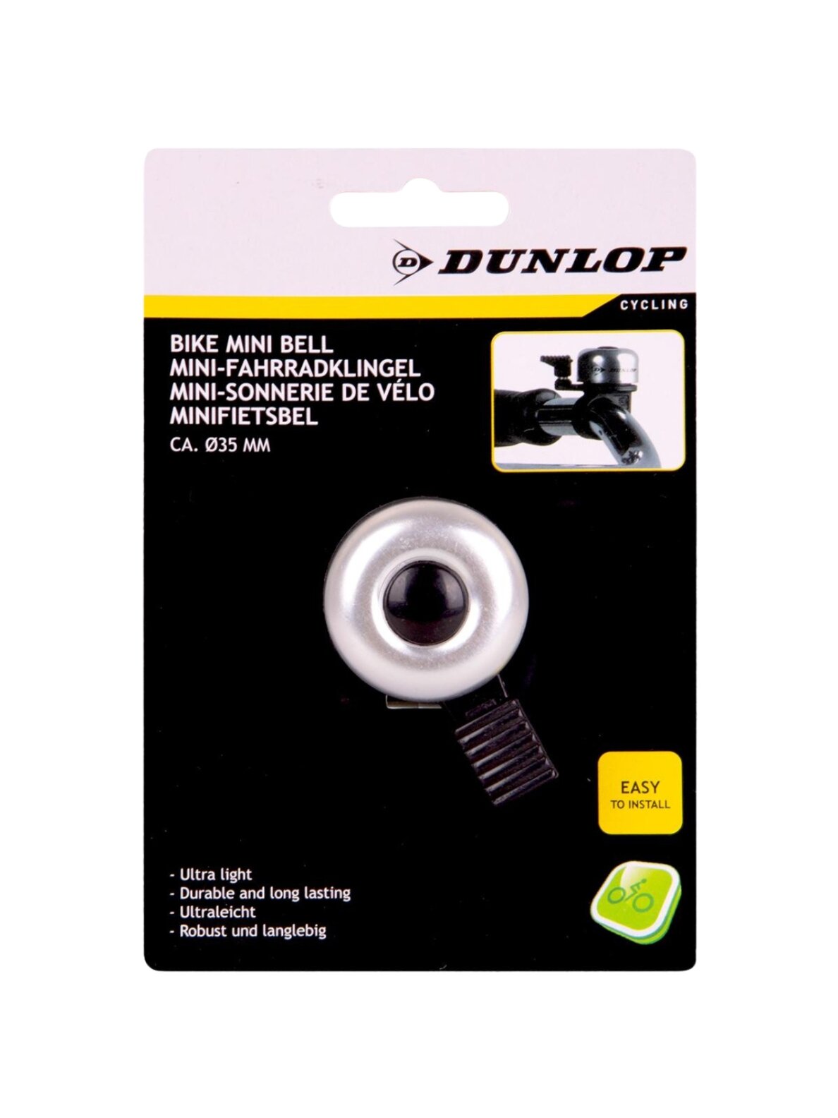 Dunlop Pear dviračio varpas 35 mm sidabrinis 475240 4