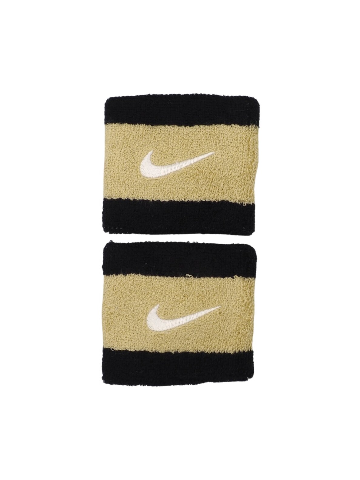 Nike Swoosh apyrankės 2 vnt. juoda ir auksinė N0001565055OS