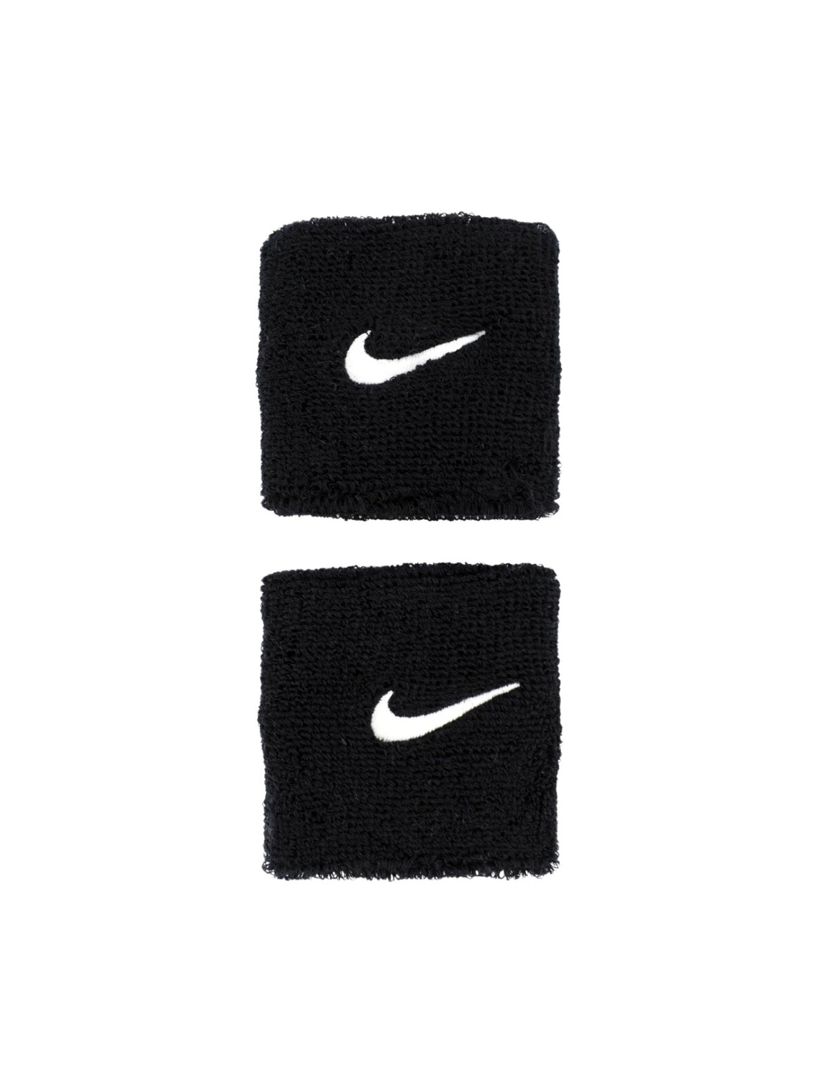 Nike Swoosh Wristbands sportinės juostos ant riešo, 2 vnt., juodos Nike Swoosh Wristbands sportinės juostos ant riešo, 2 vnt., juodos