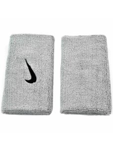Nike Swoosh Doublewide plačios riešo juostos pilkos 2vnt NN05078