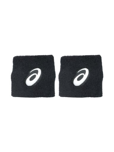 Asics riešo apyrankė Wrist Band, 2 vnt., grafito spalvos, 3043A143 001