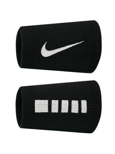 Nike riešo apyrankės Elite Doublewide, 2 vnt., juodos-baltos N1006700010OS
