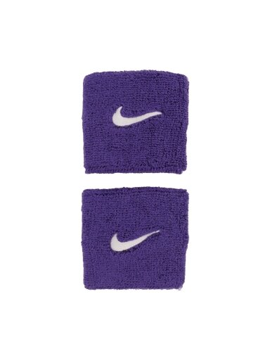 Nike Swoosh Wristbands Rankų dirželiai 2 vnt. violetiniai