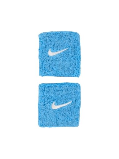 Nike Swoosh Wristbands Frotki ant rankos šviesiai mėlyni 2 vnt.