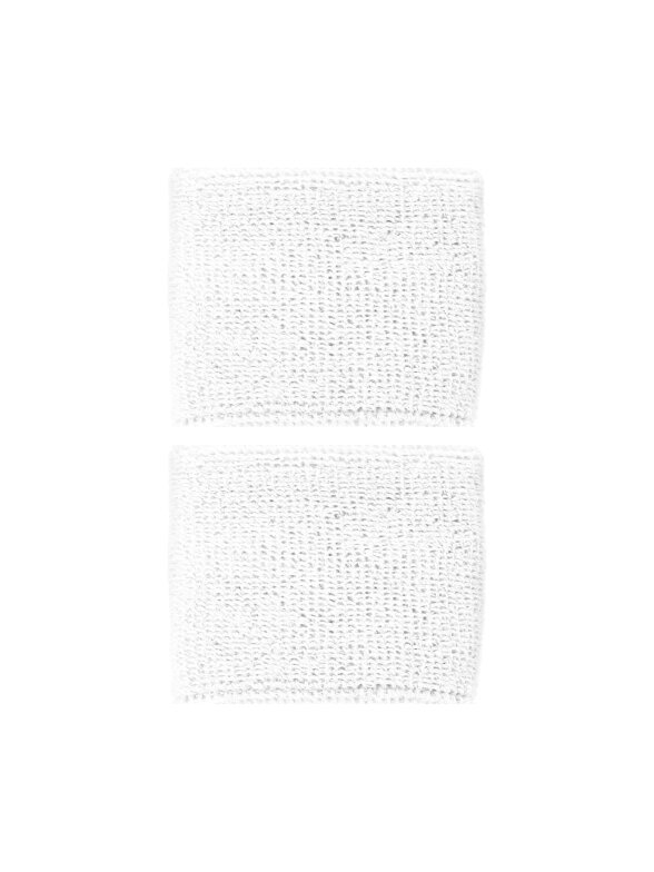 Asics Wrist Band riešo apyrankė, 2 vnt., balta 3043A143 100 1 Asics Wrist Band riešo apyrankė, 2 vnt., balta 3043A143 100 1