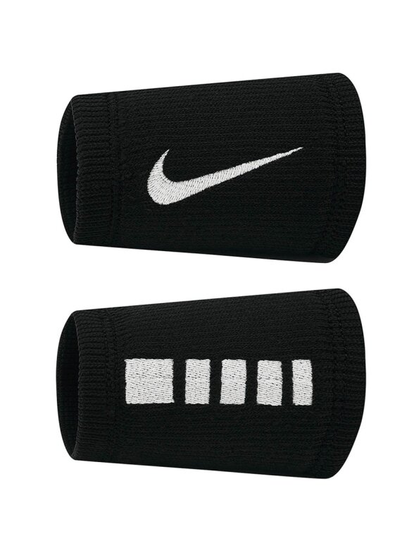 Nike riešo apyrankės Elite Doublewide, 2 vnt., juodos-baltos N1006700010OS Nike riešo apyrankės Elite Doublewide, 2 vnt., juodos-baltos N1006700010OS