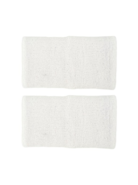 Nike Swoosh Wristbands Rankų prakaito juostos 2 vnt. baltos 1